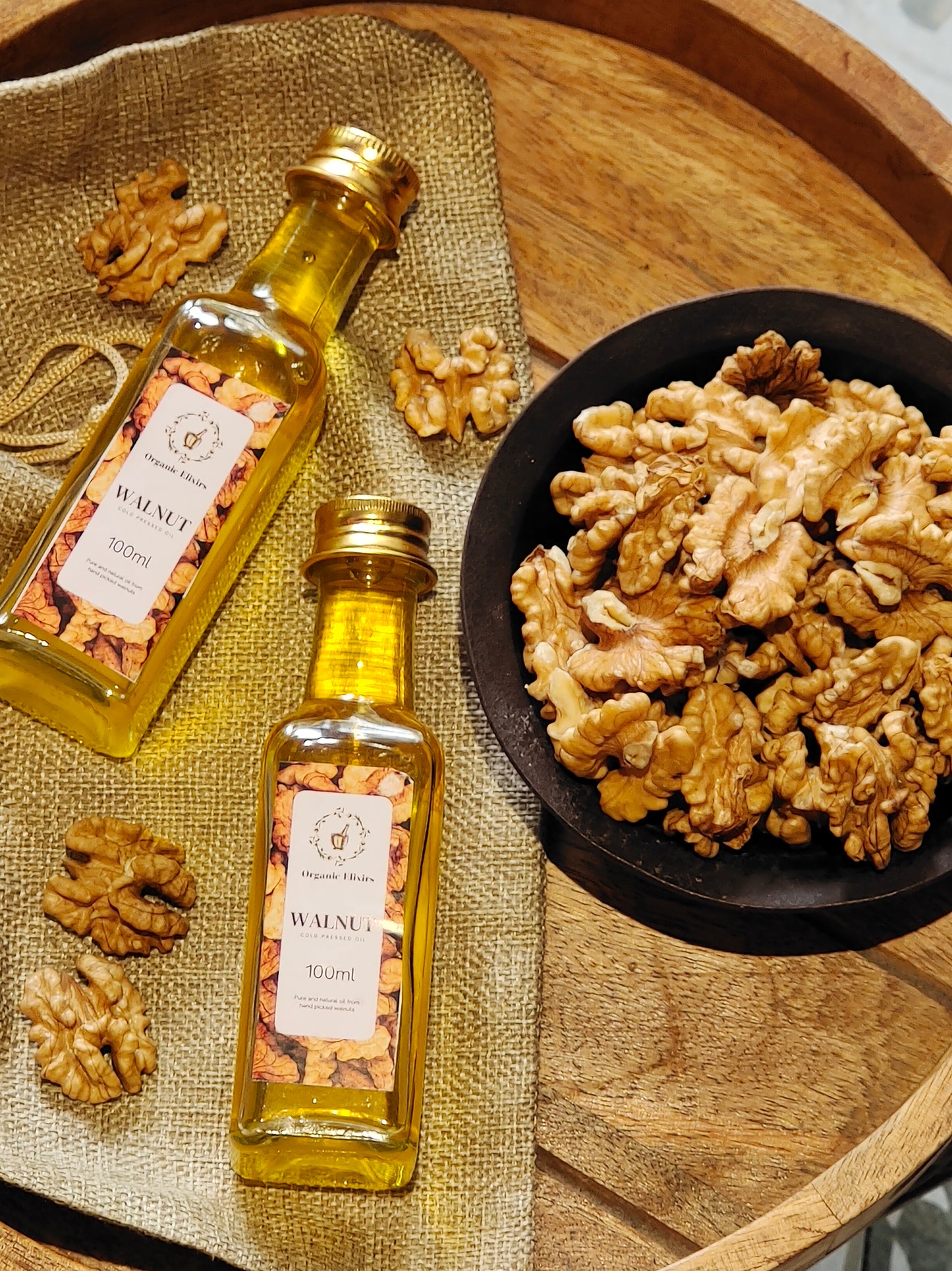 Organic Elixirs Cold Pressed Walnut Oil 100ml
